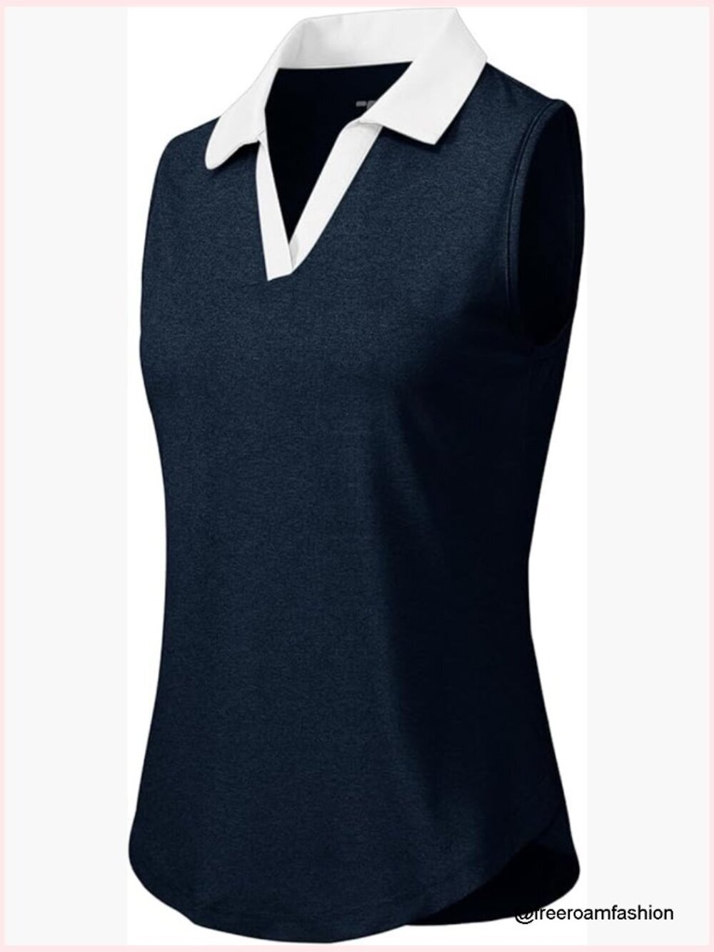 Sleeveless Collared Polo Golf Tank Top UPF 50+ Quick Dry Stretch